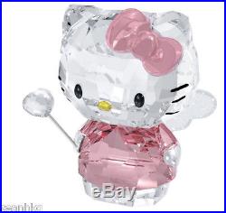 Swarovski Hello Kitty Fairy, Angel Heart Cat Pink Crystal Figurine 1191890