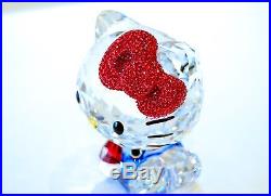 Swarovski Hello Kitty Large Red Bow Blue Sanrio First 5135946 Brand New In Box