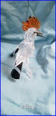 Swarovski Hoopoes, Tropic Bird Crystal Figurine Authentic #925080 4 x 3.5