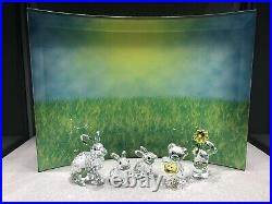 Swarovski Kris Bear Mo Field Flower Crystal Display