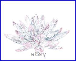 Swarovski Lotus, Flower Lt. Rose-colored / Clear Crystal Authentic MIB 5100663