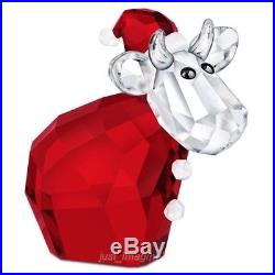 Swarovski Lovlots 3 Pc Mo Cow Set Santa Mo Reindeer Mo & Santa's Helper Mo Bnib