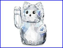 Swarovski Lucky Cat Crystal Japanese Figurine Japanese Cat Fortune MIB 1071038