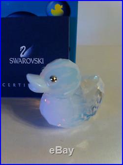 Swarovski Lucky Lee Cutie White Opal Duck Medium 1041375 Brand New In Box
