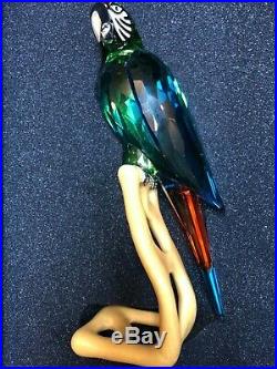 Swarovski MACAW CHROME GREEN Paradise Bird with Box 0685824