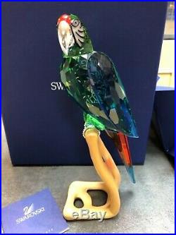 Swarovski MACAW CHROME GREEN Paradise Bird with Box 0685824