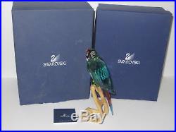 Swarovski Macaw Chrome Green Exotic Bird Figurine