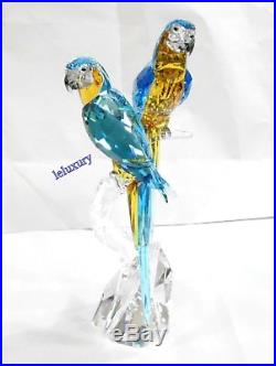 Swarovski Macaws, Birds Blue/Yellow Clear Crystal Authentic MIB 5301566