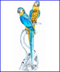 Swarovski Macaws, Birds Blue/Yellow Clear Crystal Authentic MIB 5301566