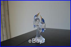 Swarovski Malachite Kingfishers Sapphire Topaz Crystal Figurine