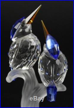 Swarovski Malchite Kingfishers Tropical Birds 623323 Crystal Figurine NR JWD