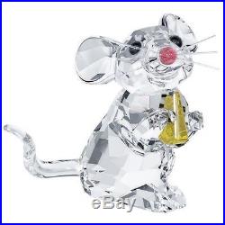 Swarovski Mouse Holding Cheese Crystal Brand New In Box #5004691 Cute & Adorable