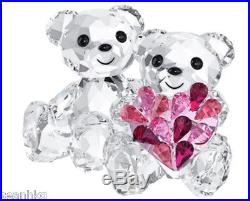 Swarovski My Sweetheart Kris Bear-2014 Love Flower Crystal Figurine MIB -5004526