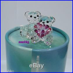 Swarovski My Sweetheart Kris Bear-2014 Love Flower Crystal Figurine MIB -5004526