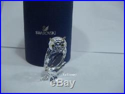 Swarovski Owl Bird Lover, Clear Crystal Figurine Authentic MIB 5043988