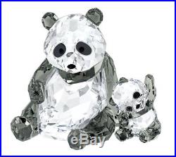 Swarovski Panda Mother With Baby, Bear Crystal Figurine Authentic MIB 5063690