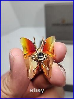 Swarovski Paris Crystals Fireopal Small Butterfly Paradise 240671 Orange Red