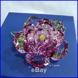 Swarovski Peony, Flower Pink Green Yellow Crystal Authentic MIB 5136721