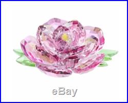 Swarovski Peony, Flower Pink Green Yellow Crystal Authentic MIB 5136721