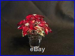 Swarovski Poinsettia Crystal Large MIB Mint in Box 1139997 With Insert