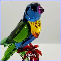 Swarovski, Rainbow Lorikeet Crystal Rainforest Colorful Parrot Bird NEW 5136832