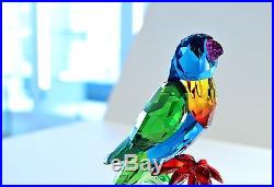 Swarovski Rainbow Lorikeet Rainforest Colorful Bird 5136832 Brand New In Box