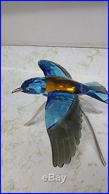 Swarovski Roller Blue Turquoise Crystal Paradise Bird # 957568 RETIRED MINT