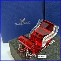Swarovski SANTA'S SLEIGH Color Crystal Christmas Figurine 5223691 NEW w Gift Box
