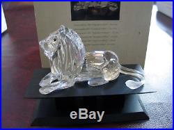 Swarovski SCS 1995 Annual Edition Lion with COA, Box, and Stand