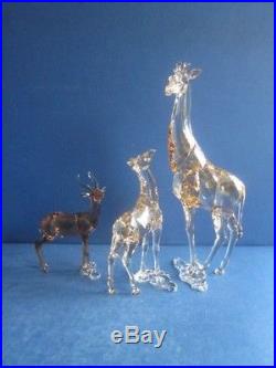 Swarovski SCS 2018 Giraffe Mudiwa + baby giraffe + Gazelle complete