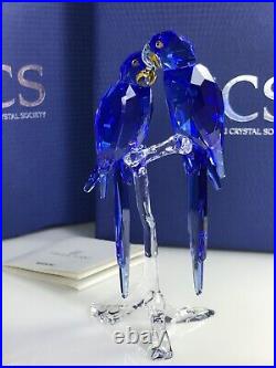 Swarovski SCS Hyacinth Macaws 2014 MIB #5004730