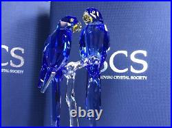 Swarovski SCS Hyacinth Macaws 2014 MIB #5004730