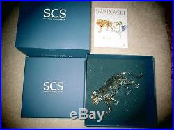 Swarovski SCS TIGER Figurine Annual Ed. Endangered Species NIB COA ERV. $750.00