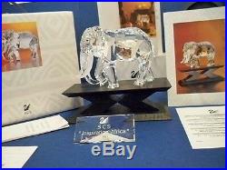 Swarovski Scs 1993 Ae Signed Elephant With Display & Plaque 169970 Mib Coa