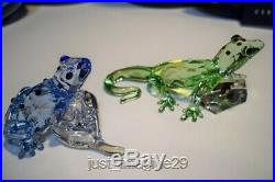 Swarovski Scs Gecko & Blue Dart Frog Limited Edition 905541 & 955439 Bnib Coa
