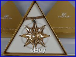 Swarovski Scs Gold Ornament 2009 Mib #1026761