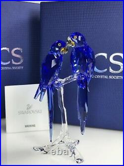 Swarovski Scs Hyacinth Macaws 2014 Mib #5004730