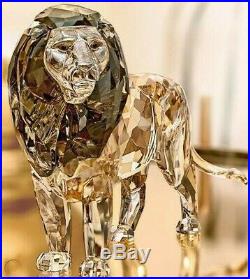 Swarovski Scs Lion Akili Figurine New 5135894 Rare Crystal Cute Retired USA