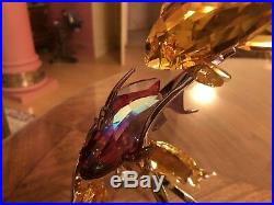 Swarovski Sea Goldies Crystal Retired Figurine Fish With Box