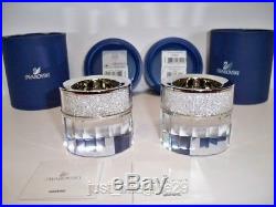Swarovski Set Of 2 Crystalline Large Tea Lights 1016654 Bnib