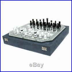 Swarovski Silver Crystal Chess Set Comes with the original Swarovski case / box