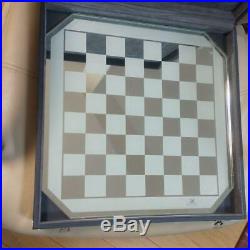Swarovski Silver Crystal Chess Set Comes with the original Swarovski with Box