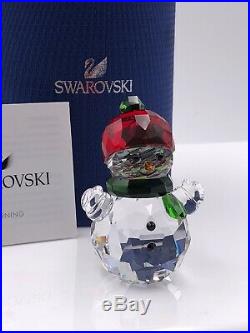Swarovski Snowman With Red Hat Nib #5288205