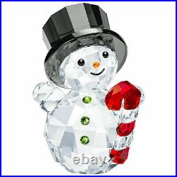 Swarovski Snowman with Candy Cane MIB #5464886