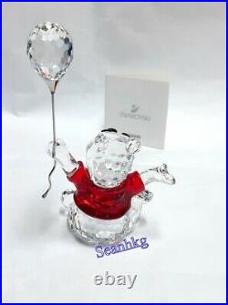 Swarovski Winnie The Pooh Disney Bear Balloon Red/Clear Crystal Authentic 905768