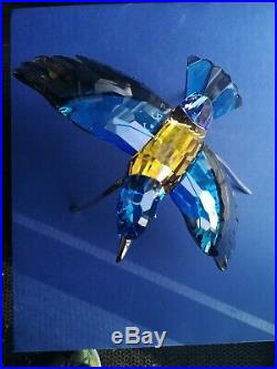 Swarovski crystal Blue Roller bird With BOX and COA