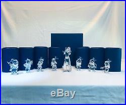 Swarovski crystal Disney Snow White and the 7 Dwarfs 8 pieces MIB