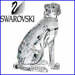 Swarovski crystal cheetah, clear crystal, retired, 183225 with original box