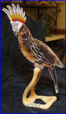 Swarovski crystal figurine Crystal Paradise Cockatoo Red