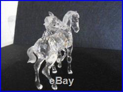 Swarovski crystal figurine Foals playing MIB COA Retired